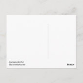 科学の抗議の郵便はがきの時 ポストカード (裏面)