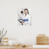 科学の授業の生徒。 ポスター (キッチン)