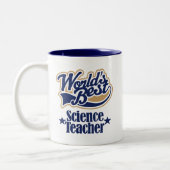 科学の教師のギフトのための(世界のベスト) ツートーンマグカップ (左)