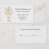 科学の教師の名刺 名刺 (正面/裏面)