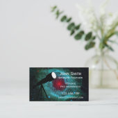 科学の教師の天文学の個人教師の星雲の星のデザイン 名刺 (スタンド正面)