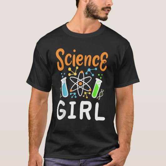 科学の教師の未来の化学者の生物学者ギフト Tシャツ (正面)