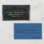 科学の教師の黒板の名刺 名刺 (正面/裏面)