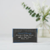 科学の教師の黒板の名刺 名刺 (スタンド正面)