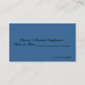 科学の教師の黒板の名刺 名刺 (裏面)