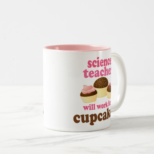 科学の教師の(おもしろいな)ギフト ツートーンマグカップ (正面右)