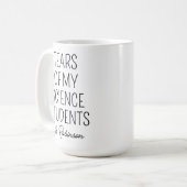 科学の生徒たちの涙、先生への感謝 コーヒーマグカップ (正面左)