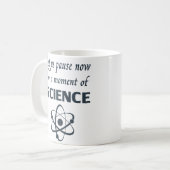 科学の瞬間のために立ち止まる コーヒーマグカップ (正面左)