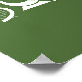 科学の瞬間グリーンポスター ポスター (角)