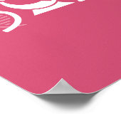 科学の瞬間ホットピンクのポスター ポスター (角)