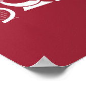 科学の瞬間赤いポスター ポスター (角)