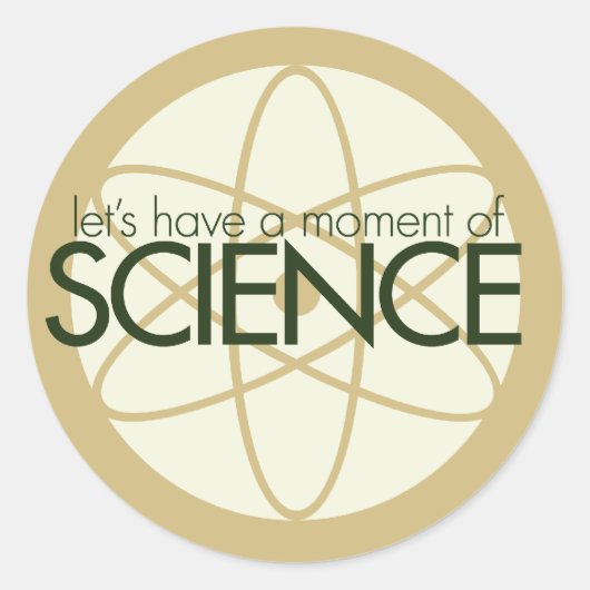 科学の瞬間 ラウンドシール (正面)