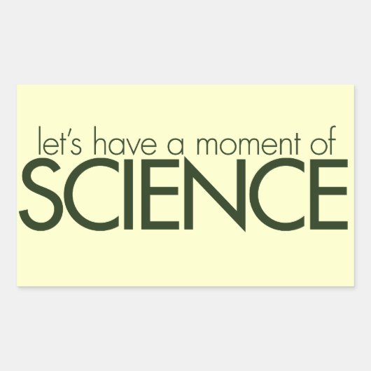 科学の瞬間 長方形シール (正面)