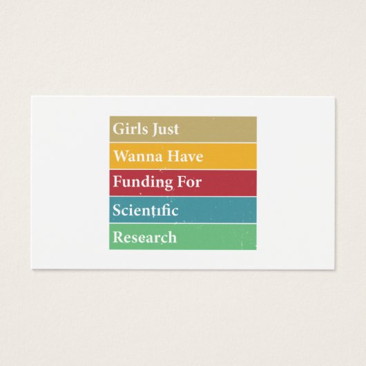 科学の研究のために資金を得たいと思う女の子 (正面)