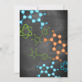 科学の誕生日パーティー招待状 - マッドサイエンティスト 招待状 (裏面)