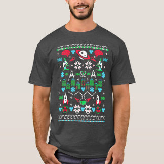科学の醜いクリスマスセーター Tシャツ