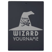科学の魔法使いカスタムな色のクリップボード クリップボード (裏面)