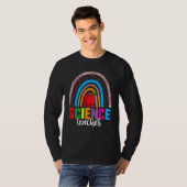 科学の1日目先生おもしろい新学期ライ Tシャツ (正面フル)