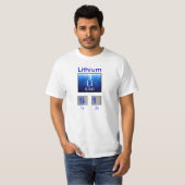 科学のTシャツ: リチウム Tシャツ (正面フル)