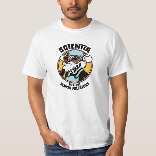 科学はかわいらしくないです常に Tシャツ (正面)