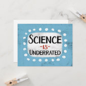 科学はグリーティングカードに過少評価 カード (正面/裏面インサイチュ)