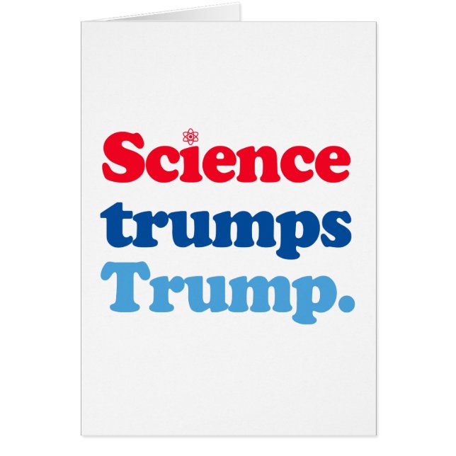 科学はトランプを切り札にする (正面)