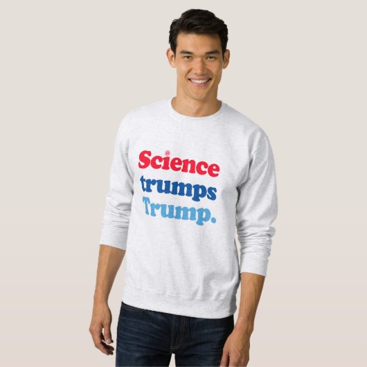 科学はトランプを切り札にする スウェットシャツ (正面フル)