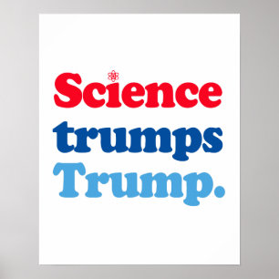 科学はトランプを切り札にする ポスター
