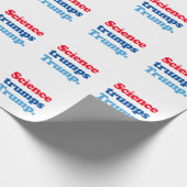 科学はトランプを切り札にする ラッピングペーパー (角)