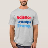 科学はトランプを切り札にする Tシャツ (正面)