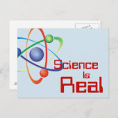 科学はハガキで実在す。 ポストカード (正面/裏面)
