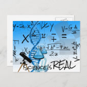 科学はハガキで実在す。 ポストカード (正面/裏面)