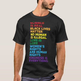 科学は人実在間が病気でもなく、黒人の命 Tシャツ