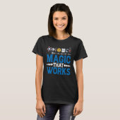 科学は働く魔法 Tシャツ (正面フル)
