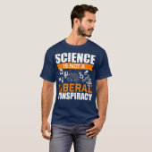 科学は共謀科学自由主義のではない Tシャツ (正面フル)