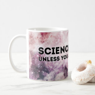 科学は堅いです コーヒーマグカップ