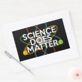 科学は大切 長方形シール (封筒)