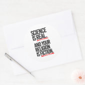 科学は実在で、あなたの宗教は虚構である ラウンドシール (封筒)