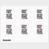 科学は実在で、あなたの宗教は虚構である ラウンドシール (シート)