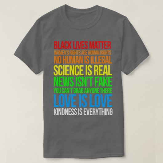 科学は実在黒生命の問題プライド月(1) Tシャツ (デザイン正面)