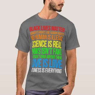 科学は実在黒生命の問題プライド月(1) Tシャツ