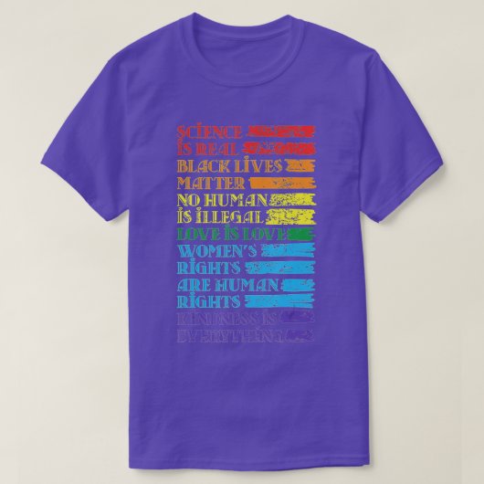 科学は実在黒生命の問題プライド月(1) Tシャツ (デザイン正面)