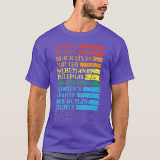 科学は実在黒生命の問題プライド月(1) Tシャツ