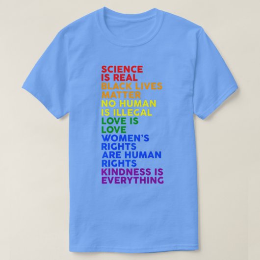 科学は実在黒生命の問題プライド月(1) Tシャツ (デザイン正面)
