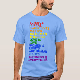 科学は実在黒生命の問題プライド月(1) Tシャツ