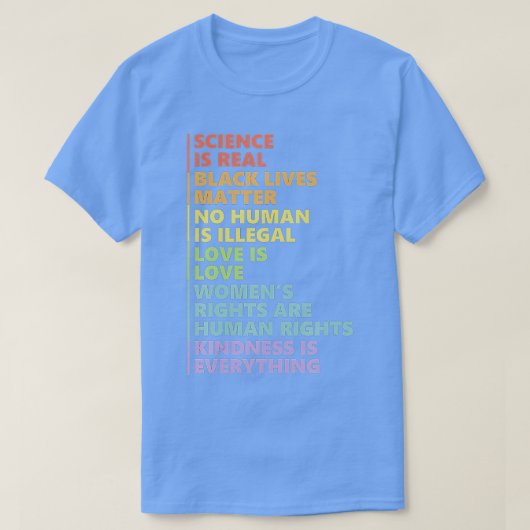 科学は実在黒生命の問題プライド月(1) Tシャツ (デザイン正面)