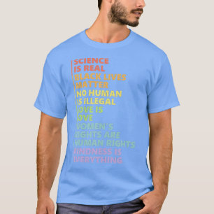 科学は実在黒生命の問題プライド月(1) Tシャツ