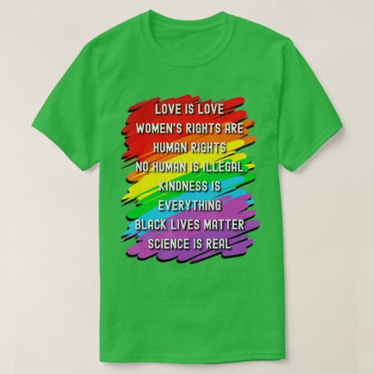 科学は実在黒生命の問題プライド月(1) Tシャツ (デザイン正面)
