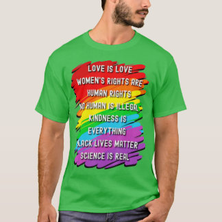 科学は実在黒生命の問題プライド月(1) Tシャツ