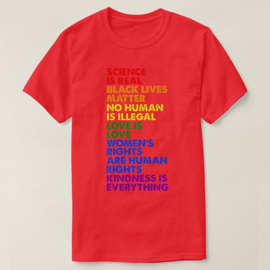 科学は実在黒生命の問題プライド月(1) Tシャツ (デザイン正面)